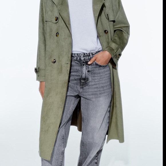 🆕 2024 ZARA FAUX SUEDE TOPCOAT - Picture 3 of 9